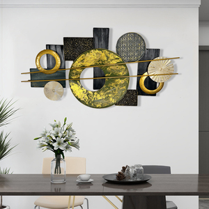 Decorazione Murale Antica 150X77 per Ingresso e Soggiorno d'Hotel, Artigianato in Metallo per Arredamento Casa, Articoli Decorativi da Parete all'Ingrosso - Product Image 2