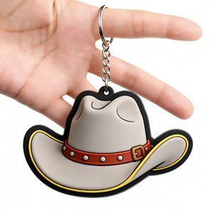 Soft PVC Rubber Keychain Custom Logo Key Ring Key <b>Chain</b> Holder 3D Keyfob Keytag Bulk Wholesale <b>Cheap</b> Promotional Items Souvenirs - Product Image 5