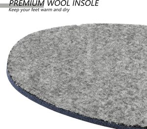 Solette ortotiche da uomo/donna in morbida lana Comfort con <span class=keywords><strong>suole</strong></span> <span class=keywords><strong>termiche</strong></span> <span class=keywords><strong>termiche</strong></span> in pelle di pecora con inserti per scarpe in Memory Foam per l'inverno - Product Image 2