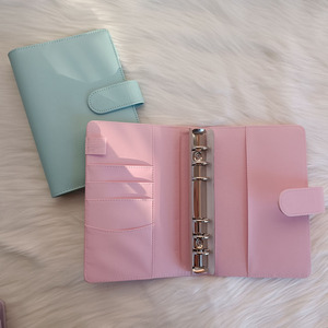 Yeni ürün 2022 popüler suni deri kılıf halka ciltli defter patron kız bütçe planlayıcısı nakit bütçe bağlayıcı tasarımcı toptan - Product Image 5