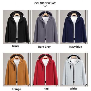 Chaqueta Cortavientos Impermeable con Capucha, Personalizable con Logotipo, Desmontable, para Hombre y Mujer, Deportiva, Táctica, para Exteriores - Product Image 2