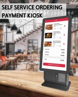 Mesin Kios Pembayaran Layar Sentuh LCD 21,5 Inci dengan Akseptor Uang Tunai
