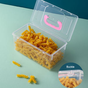 Modernes Design Transparente Kunststoff-Aufbewahrungsbox PP-Kunststoff Verstärkte Tragbare Spielzeug-Keks-Lebensmittel-Aufbewahrungsbox - Product Image 3