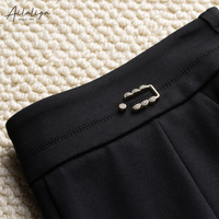 Hochwertige OEM Maßgeschneiderte Damen-Hose mit Hoher Taille, Elastischem Bund, Modischem Fischschwanz-Schlitz und Schlaghose