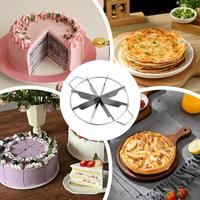Coupe-gâteau en plastique écologique, plateau tournant, coupe-tarte, marqueur de portions égales, diviseur de pain, pâtisserie, fromage, pizza