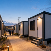 Maison préfabriquée démontable en conteneur, bureau de chantier portable en kit pour camp de construction et projets industriels
