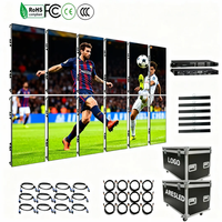Mur vidéo LED intérieur/extérieur 500x500mm, armoire en fonte, écran LED géant étanche P2.6 P2.9 P3.91, location d'écran LED pour scène
