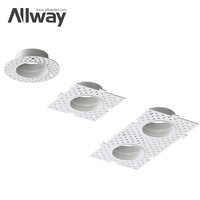 ALLWAY - Foco Empotrable Moderno de Diseño Interior, Antideslumbrante, con Garantía de 3 Años, Módulo de Luz Direccional, Marco de Aluminio