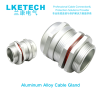 LKETECH M32 Presse-étoupe en alliage d'aluminium étanche IP68 pour câble basse tension, diamètre 18-25mm, connecteur anodisé dur de haute qualité