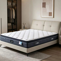 Matelas à ressorts personnalisé OEM, mousse à mémoire de forme, Euro Top, tissu respirant, matelas à ressorts compressé et roulé
