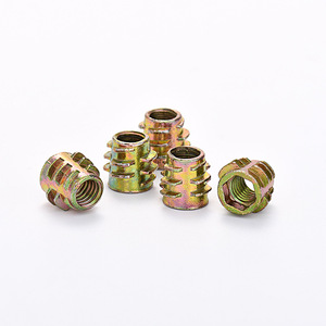 Tuercas de rosca interna y externa Aerli M6 de aleación de zinc con hexágono de color zinc para gabinetes, armarios y zapateros - Product Image 1