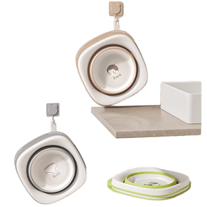Pot en plastique de voyage Portable épaissi <span class=keywords><strong>pliable</strong></span> à suspendre pour dortoir ménage bébé visage et lavage des pieds produits de bain - Product Image 1