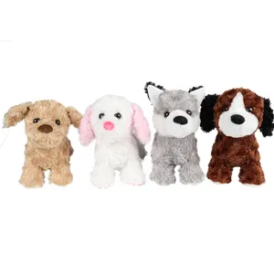 BSCI Factory Cute Kawaii Plushies Husky Beagle Poodle Dog Plush Toys Stuffed Pug Puppy For Children