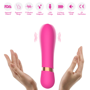 Vibrateur vaginal en silicone rose en gros avec 10 modes de vibration pour stimulation adulte - Product Image 6