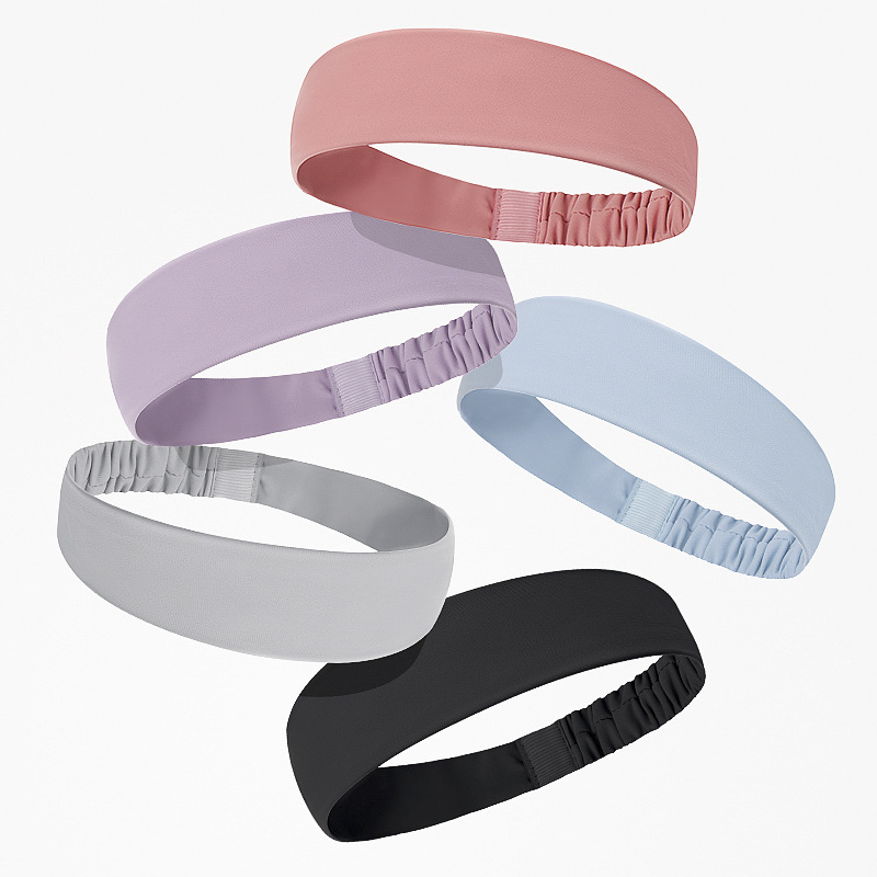 Customizable Elastic Sports Headbands Sweatbands for Summer Sports & Yoga Thin & Stretchy Dry Grip Damping Custom Logo