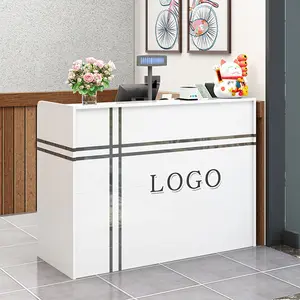 Boutique Shop Modern Retail Cash Desk Multifunctional Store Cashier Counter Table Checkout Counter for Sale