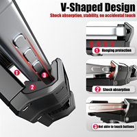 Support de téléphone portable pour vélo, compatible avec les caméras d'action et les éclairages, en alliage d'aluminium flexible EasyDo, pour vélo de livraison et trottinette électrique