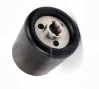PMS 90x100x19mm roues de tambour en caoutchouc gonflables rouleau de roue de polissage support de tambour en caoutchouc