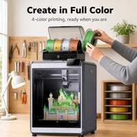 Imprimante 3D FDM K2 Plus Combo avec caméra IA, nivellement automatique, connectivité USB haute vitesse, structure en aluminium, nouvelle imprimante de bureau pour prototypage domestique