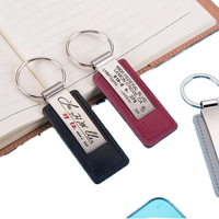 Porte-clés de marque de voiture chic Accessoires de luxe vierges Logo personnalisé Cadeau pour homme Porte-clés en métal durable en cuir PU pour clés de voiture