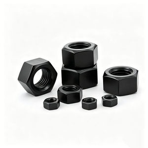 Tuercas Hexagonales de Alta Precisión de Grado Industrial, Fijaciones de Óxido Negro para Uso en Muebles - Product Image 1