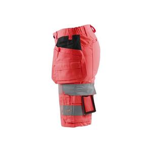 BLAKLADER - 718618115500C34 Women's <b>Hi</b>-<b>Vis</b> <b>shorts</b> with stretch Red - EAN 7330509867884 <b>HI</b>-<b>VIS</b> WORKWEAR - Product Image 4