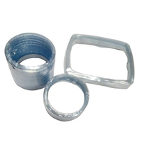 Bouchons de préforme thermorétractable carrés en PVC transparents personnalisés pour emballage de joint de col de bouteille Manchon en film d'emballage