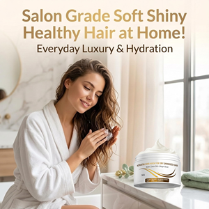 Mascarilla Capilar de Queratina OEM, Crema de Tratamiento de Queratina Reparadora de Proteínas, Acondicionador Profundo de Calidad Profesional, Hidratación y Estimulación del Crecimiento - Product Image 3