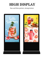Écran LCD 55 pouces couleur, non tactile, affichage numérique, animation, signalétique interactive, sur pied, pour salle d'attente d'hôpital et commerce de détail