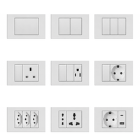 KESHIQI Interrupteur mural modulaire personnalisé de haute qualité avec prise combinée pour cuisine et chambre