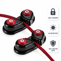 2026Shengyu Étrier à came à roulement à billes automatique à 2 rangées 86x39mm pour bateau marin, en plastique, pour entrée rapide de corde et câble