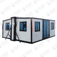 Maison préfabriquée de luxe FLKT à prix d'usine, conteneur extensible de 20 pieds et 40 pieds, maison conteneur pliable, mini-villa modulaire