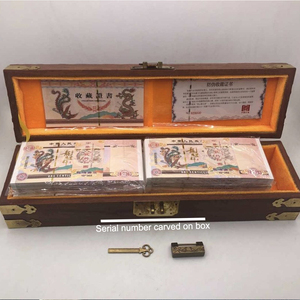 1000 <span class=keywords><strong>Billetes</strong></span> <span class=keywords><strong>Chinos</strong></span> <span class=keywords><strong>de</strong></span> la Marca Phoenix con Dragón Amarillo <span class=keywords><strong>de</strong></span> <span class=keywords><strong>100</strong></span> Quintillones, con Luz UV y Caja <span class=keywords><strong>de</strong></span> Grabado - Product Image 3