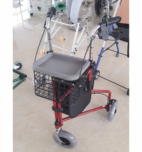 Rollator Adult Chrome <strong>Folding</strong> <strong>Walker</strong> Adjustable 31-38 Wheel <strong>Walkers</strong> for Disabled - Product Image 4
