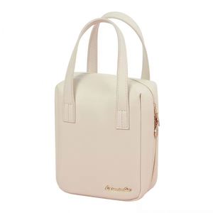 Sac de toilette de voyage en cuir imperméable de luxe rose pour femmes avec logo personnalisé, grande capacité, pour cosmétiques et maquillage - Product Image 6