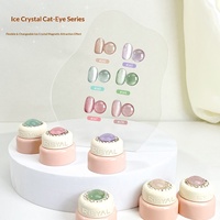 Kit de vernis à ongles gel effet œil de chat 6D, gel UV soak-off, pour nail art, base et laque de manucure