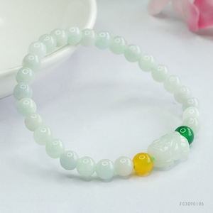 Pulseira Feminina de Jadeíta Ximang Shinzue Pixiu 2026 com Calcedônia - Atacado de Fábrica Geração S3090105 - Product Image 6