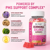Gummies Probiotiques pour Femmes en Gros, 50 Milliards de UFC, à Base de Pectine, Équilibre du pH, Santé Vaginale