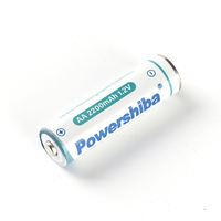 بطارية قابلة لإعادة الشحن من نوع Ni-MH AA بقوة 1.2 فولت وسعة 2200 مللي أمبير في الساعة من Powershiba للإلكترونيات الاستهلاكية والقوارب والألعاب