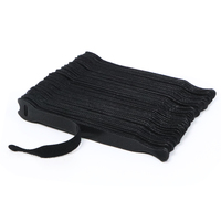 Attaches de câble étanches en nylon noir de 12x150mm ignifuges boucle de crochet dos à dos pour l'organisation de la salle de classe de bureau à domicile