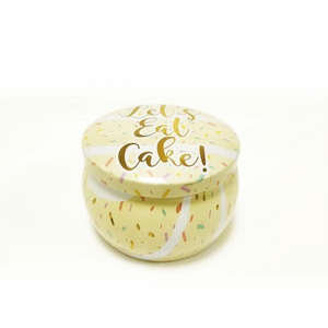 Cajas de Embalaje de Metal Redondas de Lujo para Velas de 4 oz, Diseño Personalizado, Frascos de Metal para Velas - Product Image 2