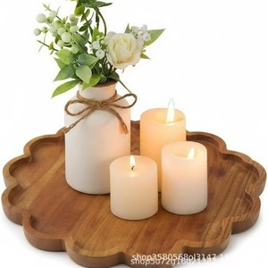 Autonomy Wooden Irregular Tray For Vase Display Decorative <b>Home</b> Use - Product Image 5