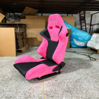 Sièges de course automobile universels Recaro en fibre de verre et carbone, réglables, en cuir et daim, pour simulateur de course