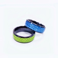 Wasserdichter RFID Smart Fingerring mit Mini-Tag EM4305 NFC-Chip für Visitenkarten & Hotelzugangskontrolle aus Keramik-Epoxid-Material