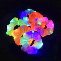 Coleteros LED Luminosos para el Cabello, Coleteros Elásticos con Luz LED para Mujeres y Niñas, Accesorios para el Cabello, Regalos para Fiestas de Halloween y Navidad