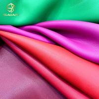 Cuir synthétique PU grainé Nappa d'agneau, doux et soyeux, pour sacs à main, chaussures, bagages et artisanat