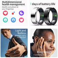Anillo Inteligente de Alta Calidad para Mujeres y Hombres, Monitor de Ritmo Cardíaco, Resistente al Agua, Compatible con Apple iPhone, Samsung y Android