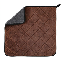 Serviette de lavage et de séchage professionnelle en microfibre diamantée 800 GSM pour voiture, en vrac, fourniture d'usine, qualité professionnelle