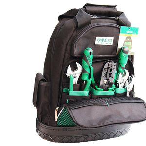 LAOA 1680D Sac à dos multifonctionnel pour électricien Sac à outils personnalisable en tissu Oxford avec épaules confortables pour ranger les outils - Product Image 5