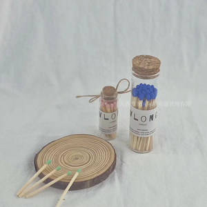 Allumettes décoratives rétro en verre imprimées, allumettes de sécurité à longue tige pour mariage, douche nuptiale, cadeaux et décoration de fête - Product Image 2